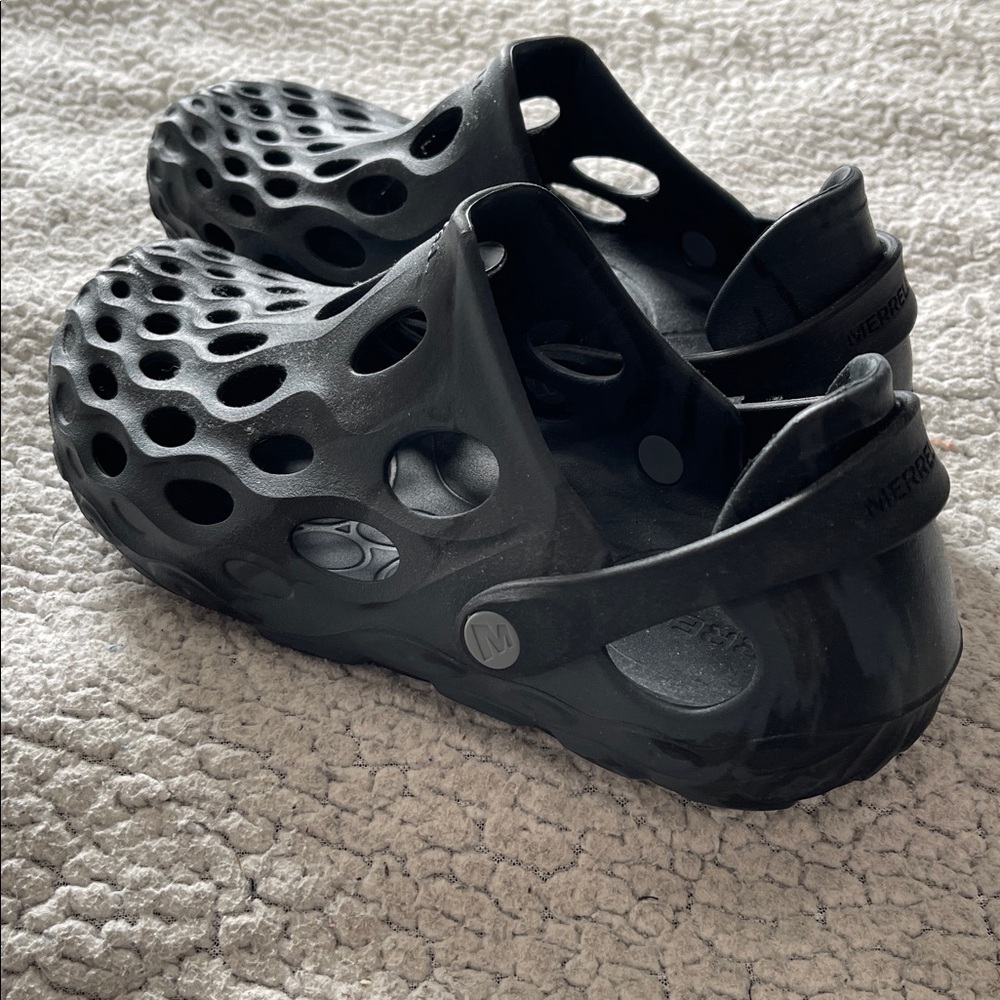 Black Slip-On Clogs Merrell